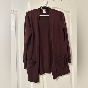 Maroon cardigan